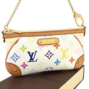 Louis Vuitton Pochette Milla Chain Bag Multicolore Multicolor Brown